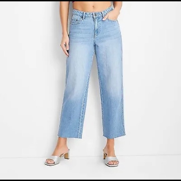 Target Denim - NWT Future Collective W/Gabriella Women High-Rise Straight Leg Denim Pants Sz 20